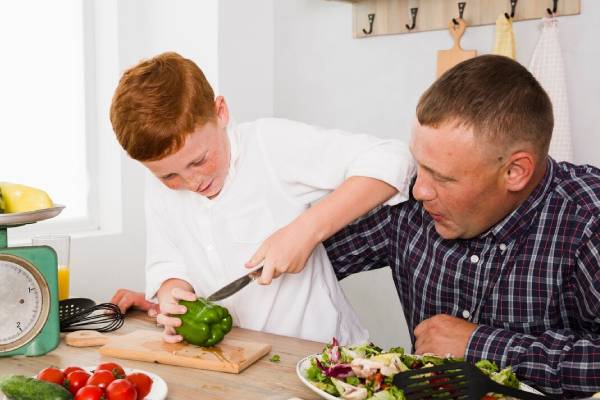 NDIS participant receiving meal preparation assistance in Sydney residence